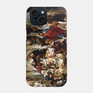 Jesus Driving The Merchants From The Temple by Jacob Jordaens Phone Case