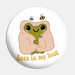 ADHD Frog - bees in my head Pin