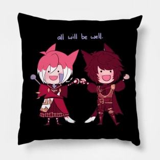 All Will Be Well Exarch and Warrior of Light Pillow