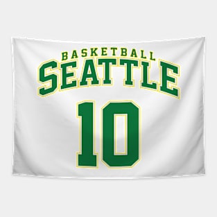 Seattle Basketball - Player Number 10 Tapestry