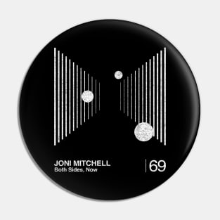 Joni Mitchell / Minimalist Graphic Artwork Design Pin