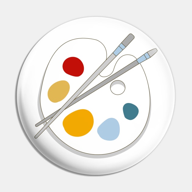 Artist's Palette Pin by Wilcox PhotoArt