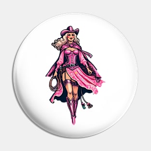 Pink Cowgirl Pin