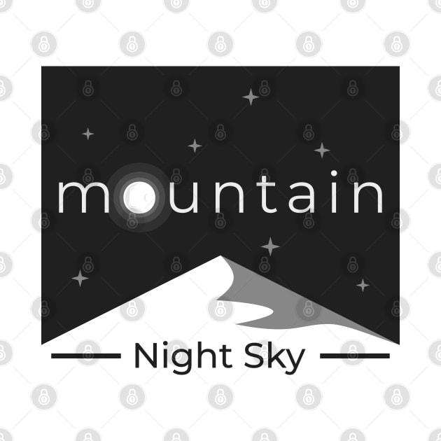 Mountain Night Sky by dot.Dedi