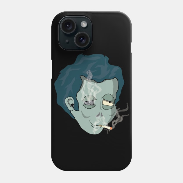 Smoking Zombie Phone Case by MortemPosts