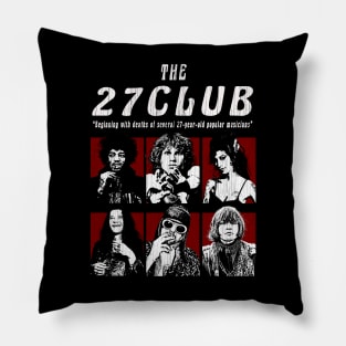 Vintage Retro The 27 Club Pillow