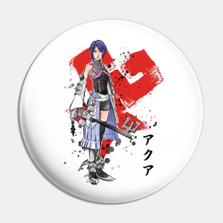 Keyblade Master Aqua Pin