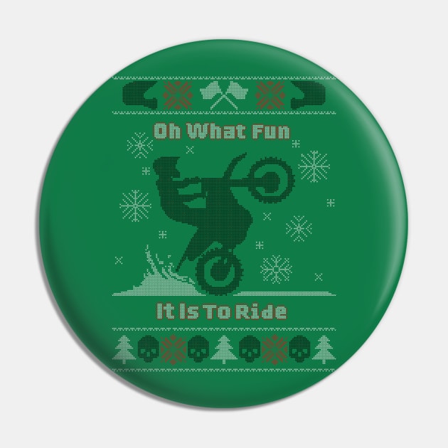 Moto Christmas Pin by BAHMcreations
