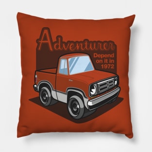 Medium Burnt Orange Adventurer (White-Based) - 1972 Pillow