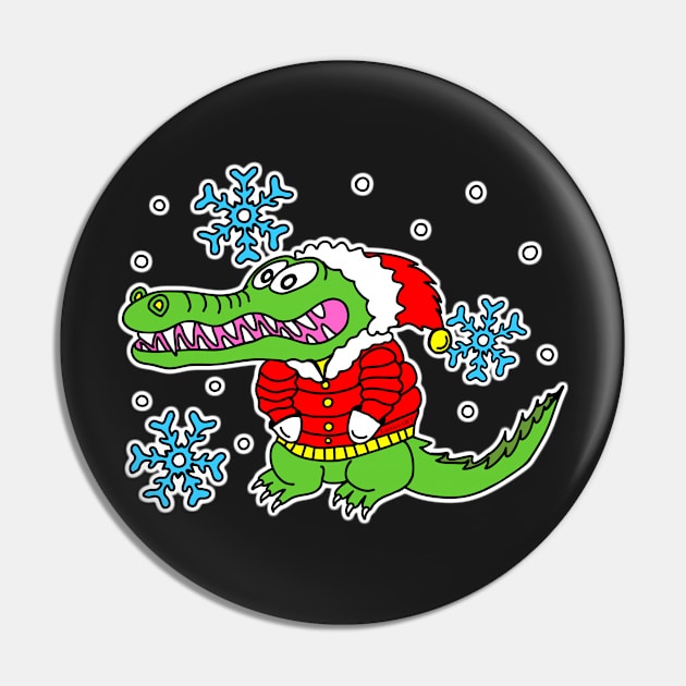 Freezing Alligator Pin by LatticeART