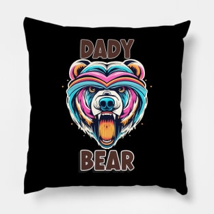 Dady Bear t shirt Pillow