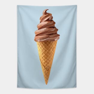 Soft Serve Icecream Chocolate Cone Tapestry