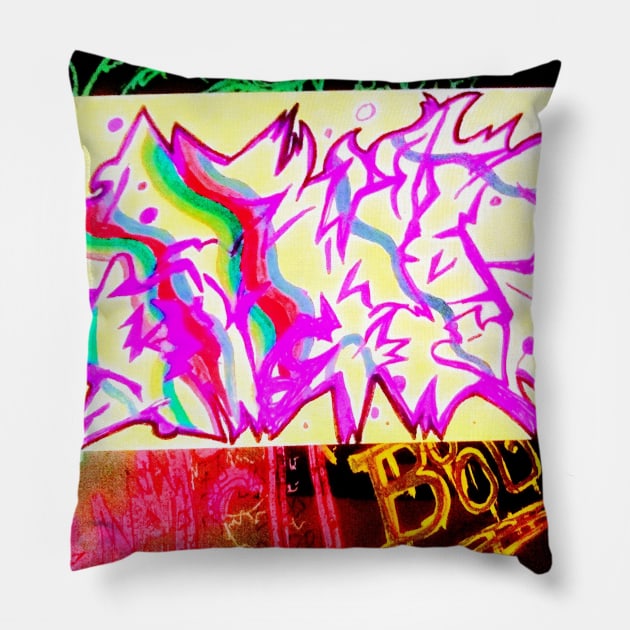 Boog grafitti 1 Pillow by Noose