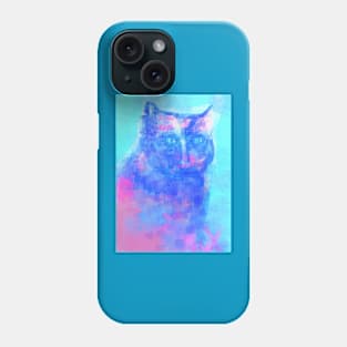 Vaporwave c a t - a e s t h e t i c - a r t Phone Case