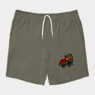 Illustrated Chinese Lion Dancer Shorts