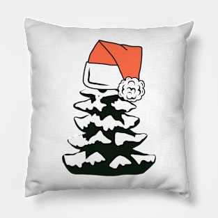 Black Christmas Tree Pillow