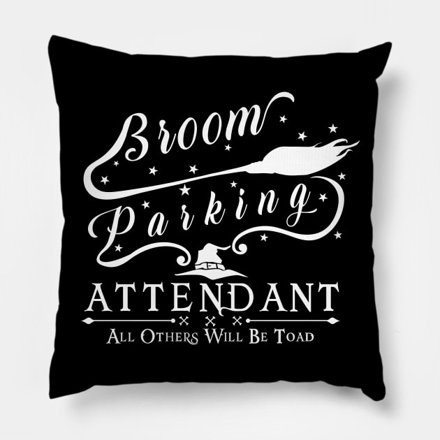 Broom Parking Attendant - All others will be toad Pillow by CMDesign