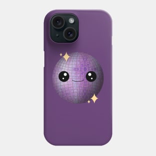 Kawaii Disco Ball in Purple Phone Case