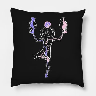 Single Line - Libra (White) Pillow