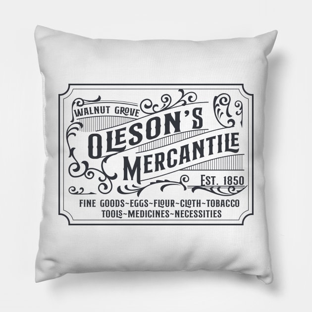 Oleson's Mercantile - Little House Pillow by TeeShoppeTX