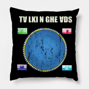 Talking heads vintage Pillow