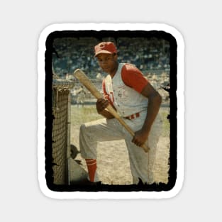 Frank Robinson in Cincinnati Reds Magnet