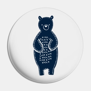 Tribal Woodland Bear Pin