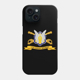 17th Cavalry Regiment w Br - Ribbon Phone Case