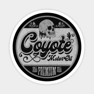 Coyote Vintage Oil BW Magnet