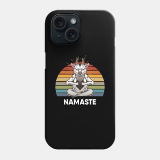 Namaste Yoga Meditation Goat Phone Case