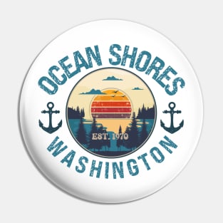 OCEAN SHORES WASHINGTON EST 1970 Pin