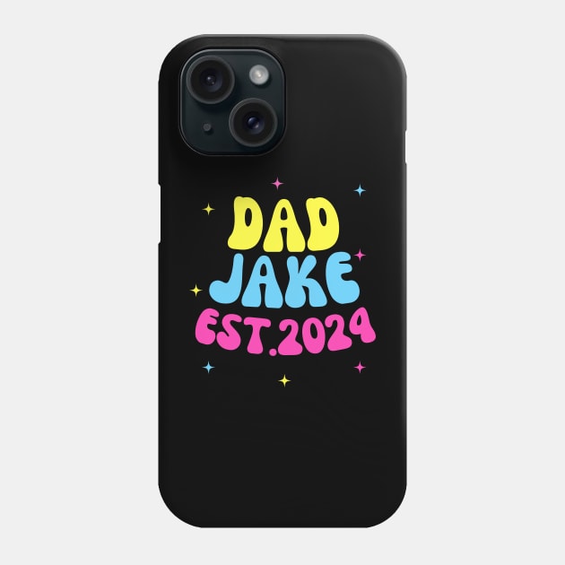 Dad Est 2024 Promoted to Daddy 2024 Pregnancy Announcement Phone Case by click2print