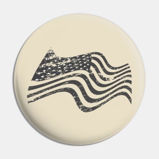 American distressed flag for bright colors Pin