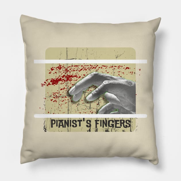 Pianist Fingers Pillow by yzbn_king