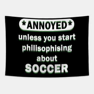 player soccer club saying Tapestry