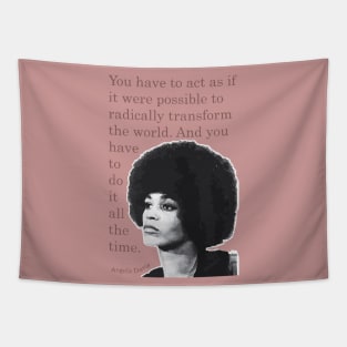 Angela Davis Quote Tapestry