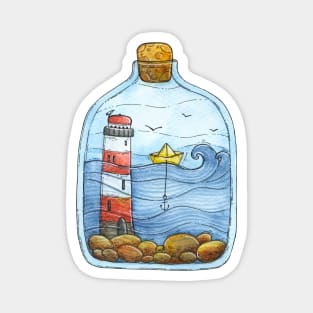 Sea in the Bottle Magnet