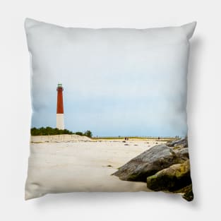 Barnegat Lighthouse Long Beach Island Pillow