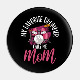 Drummer Mom Drumset Drumming Pin