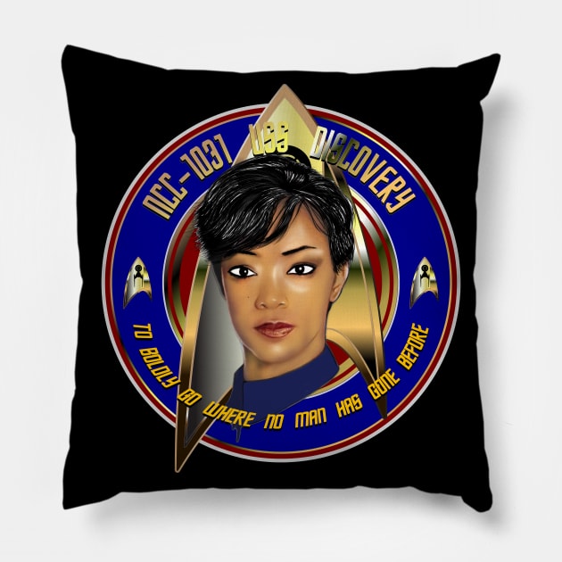 NUMBER ONE MICHAEL BURNHAM Pillow by KARMADESIGNER T-SHIRT SHOP