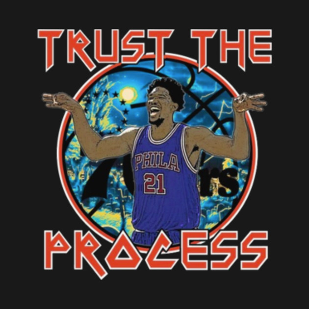 Trust The Process Joel Embiid Long Sleeve T Shirt Teepublic