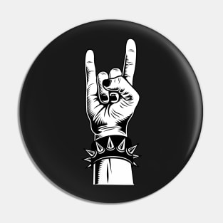 Heavy Metal - Mano cornuta - Devil Horns Pin