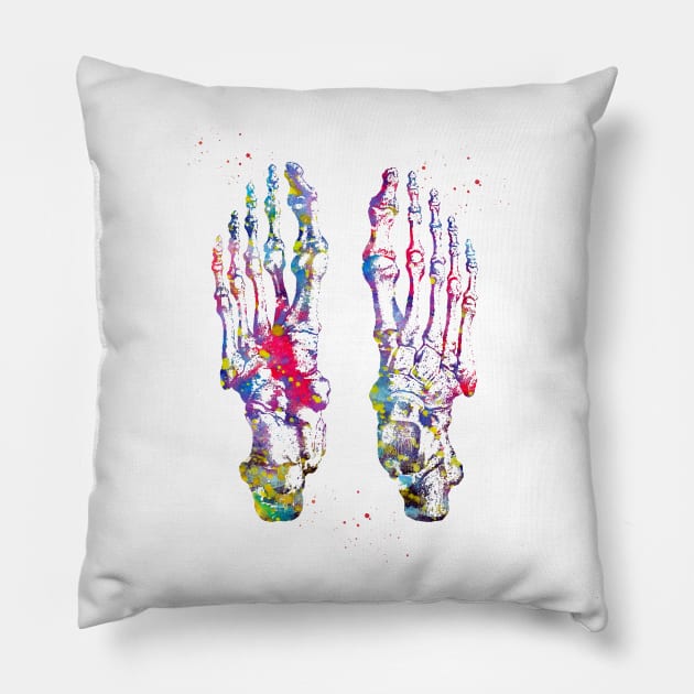 Foot Bones Pillow by erzebeth