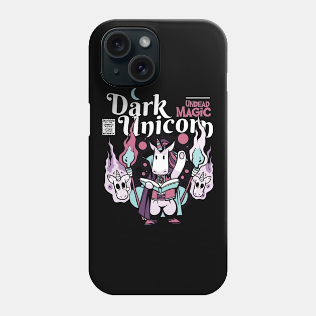 Dark Unicorn Undead Magic E-Girl Pastel Goth Phone Case by wbdesignz