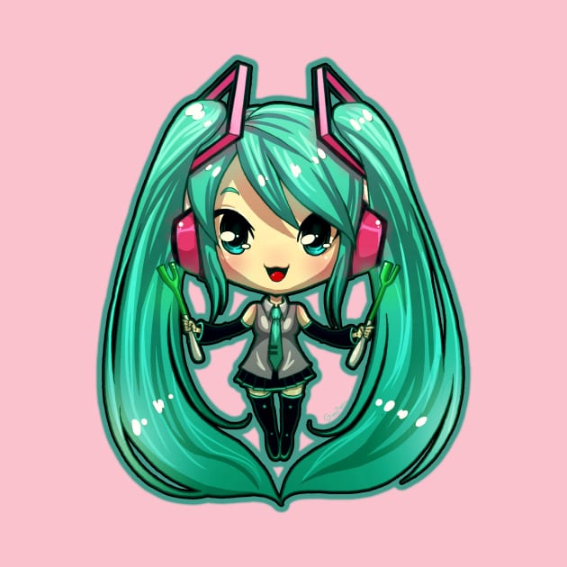 Chibi Hatsune Miku by DasGnomo