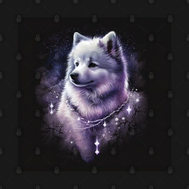 Sparkling Samoyed Puppy by Enchanted Reverie