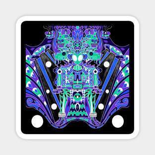 the alien mictlan portal ecopop Magnet