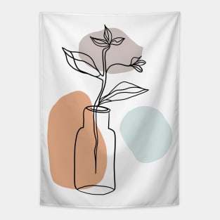 Abstract flower vase Tapestry