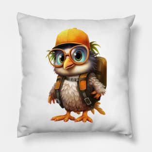 Back To School Bird Pillow