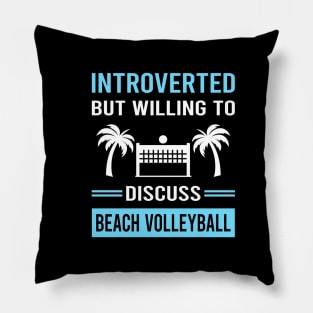 Introverted Beach Volleyball Pillow
